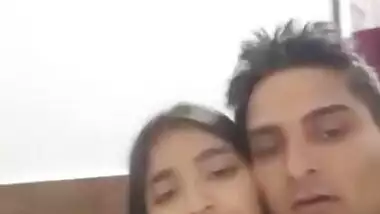 Young lover in hotel