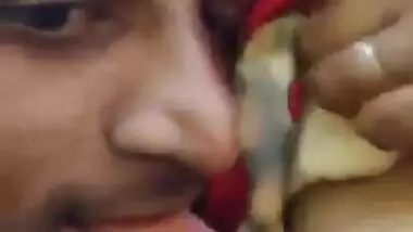 Desi Girl Boobs suck and smooch by Bf in jungle