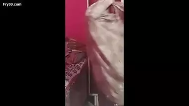 A girl making video for lover