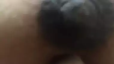 Desi girl self playing with her big boobs