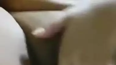 XXX slut bares her natural sex tits and squeezes them for Indian fans