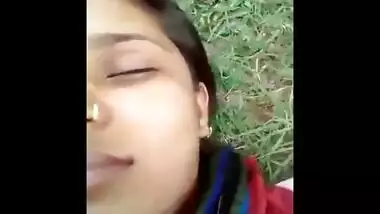 Desi collage teen girl outdoor fucking