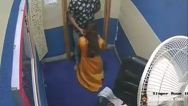 A singer gives a desi blowjob to the man in the audition