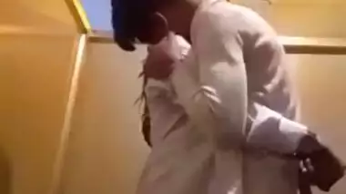 Desi college girl having fun in bathroom