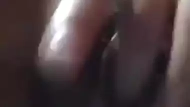 Young girl fingering hard