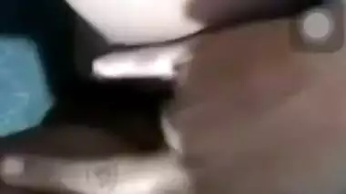 Horny girl fingering pussy selfie video