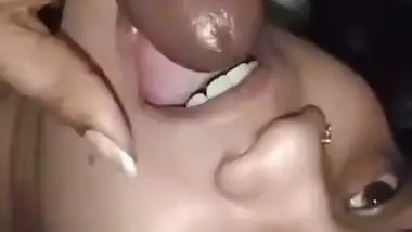 Sexy milf’s deep desi blowjob to her friend’s husband