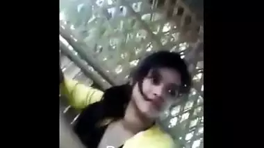 College guy gets to second base with his cute girlfriend