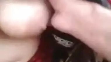 Somewhere in bushes Desi teen permits BF to touch her juicy XXX boobs