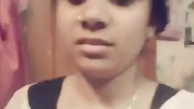 Beautiful Indian Cute Collage Girl Showing Pussy During Period With Talk