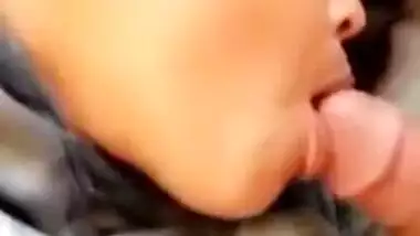 Beauty Booby Cousin sucking dik n cum on her Big Boobs