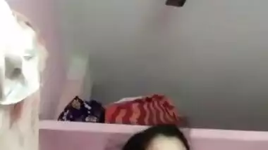 Hot Look Desi Girl Showing her boobs and Pussy