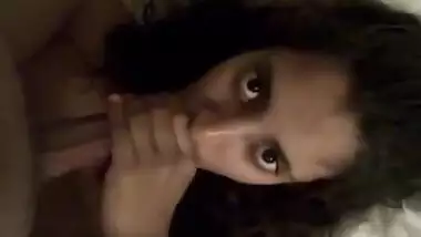 Desi sex scandal of hostel girl hot blowjob with teacher