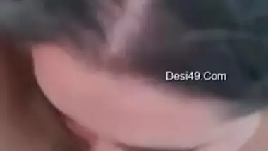 Sexy young bhabhi gives blowjob