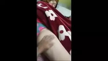 Indian girl is already a sex star flashing her muff in her sleep