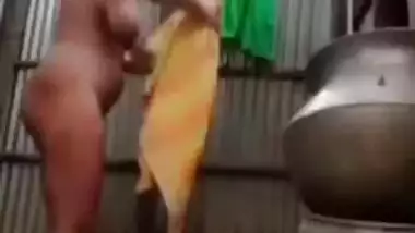 Hot village girl showing for her BF
