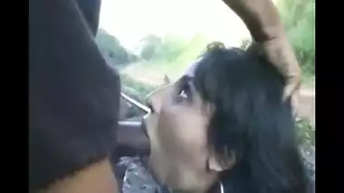 NRI model outdoor amazing blowjob session
