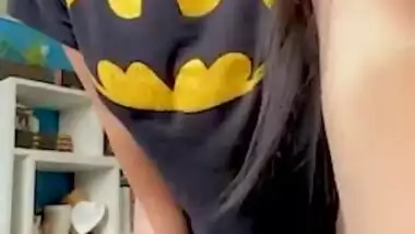 Play with my big boobs and masturbate ,Love playing with my boobs