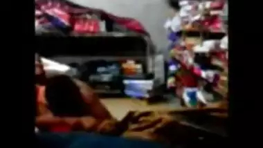 22 bigboobs sucking and press in storeroom