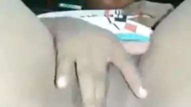 Bald Desi pussy fingering show on a cam video call