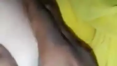 Today Exclusive- Desi Wife Boob Pressing By Hubby