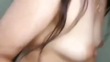 Slim wife HD porn nude sex after pussy show in doggy style