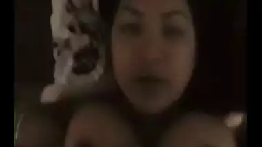 Large billibongs auntie rides her spouse In cowgirl sex position