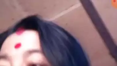 Mature Assamese aunty showing boobs and pussy