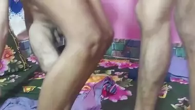Beautiful cute sexy pussy funking hurd two guys& A women Deshi Sex