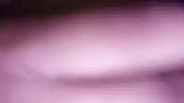 Dark nipples desi girlfriend on video call topless at night