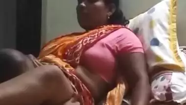 Desi man licking servent pussy