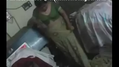 Indian husband her wife dress change