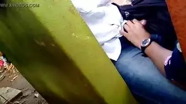 Handjob by sister in park after class