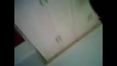 XXX-looking girl is in her bedroom so she feels free walking naked