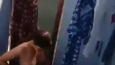 Spying Indian college girl in bathroom