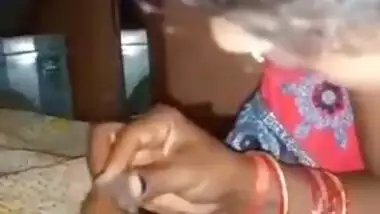 Village Desi XXX girl gives a blowjob to her house owner MMS