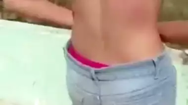 Desi paramours caught fucking in the outdoor MMS episode