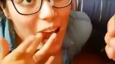 Taking cumshot
