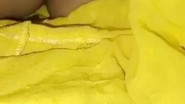 Sleeping sister boob touch by brother and nipple show