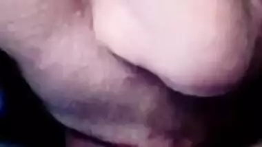 Cheating wife sexy blowjob inside car