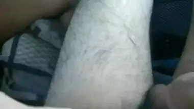 DESI GF RIDING IN CAR PARKING