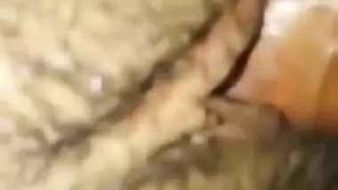 Silk Hairy Aunty handjob & fucking with hubby