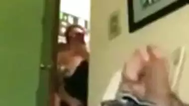 Sexy Mumbai Girl Caught Seeing Man’s Dick