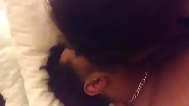 Beauty Teen girl Enjoys in bed with Boyfriend