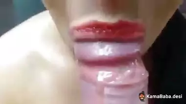 Nude Indian girl gives a handjob and swallows cum